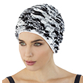 Bonnet de bain Frou frou Noir et Blanc