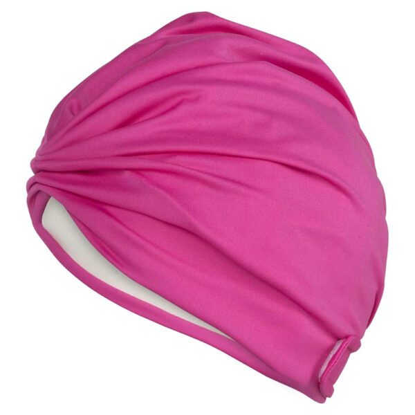 bonnet de bain tissu froncé pink avec scratch