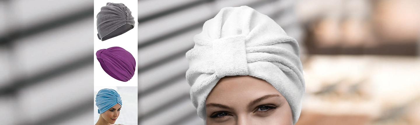 bonnets turbans apres bain