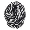 bonnet de bain tissu blanc & noir avec scratch