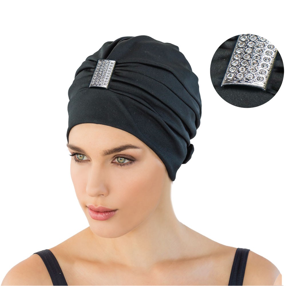 Bonnet de bain en tissu extensible Bonnet de bain anti-dérapant